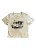 N3VRMND “Vanilla Cream” Women’s Cropped Top Tee