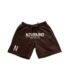 N3VRMND “Neapolitan” Dark Chocolate Jogger Shorts