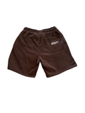N3VRMND “Neapolitan” Dark Chocolate Jogger Shorts