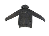 N3VRMND “Mood” Distressed Pull Over Hoodie (Washed Black)