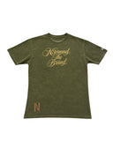 N3VRMND “5th Avenue” Vintage Washed Olive Green Tee