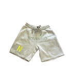 N3VRMND “Volt 95” Light Heather Grey Jogger Shorts