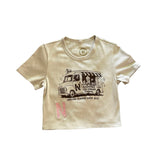 N3VRMND “Vanilla Cream” Women’s Cropped Top Tee